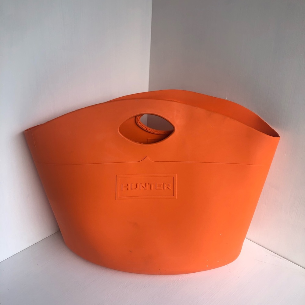 Rubber Orange Tote - Hunter for Target - NWOT